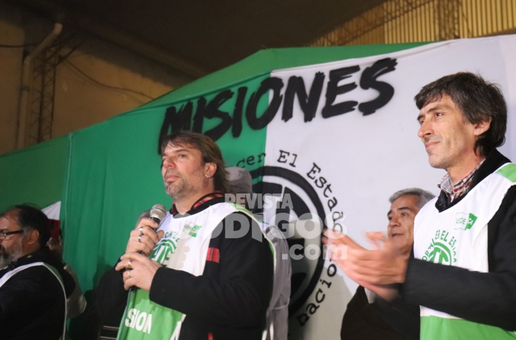 Elecciones ATE: en multitudinario acto, el “Tano” Catalano respaldó la candidatura de Martín Ayala en Misiones