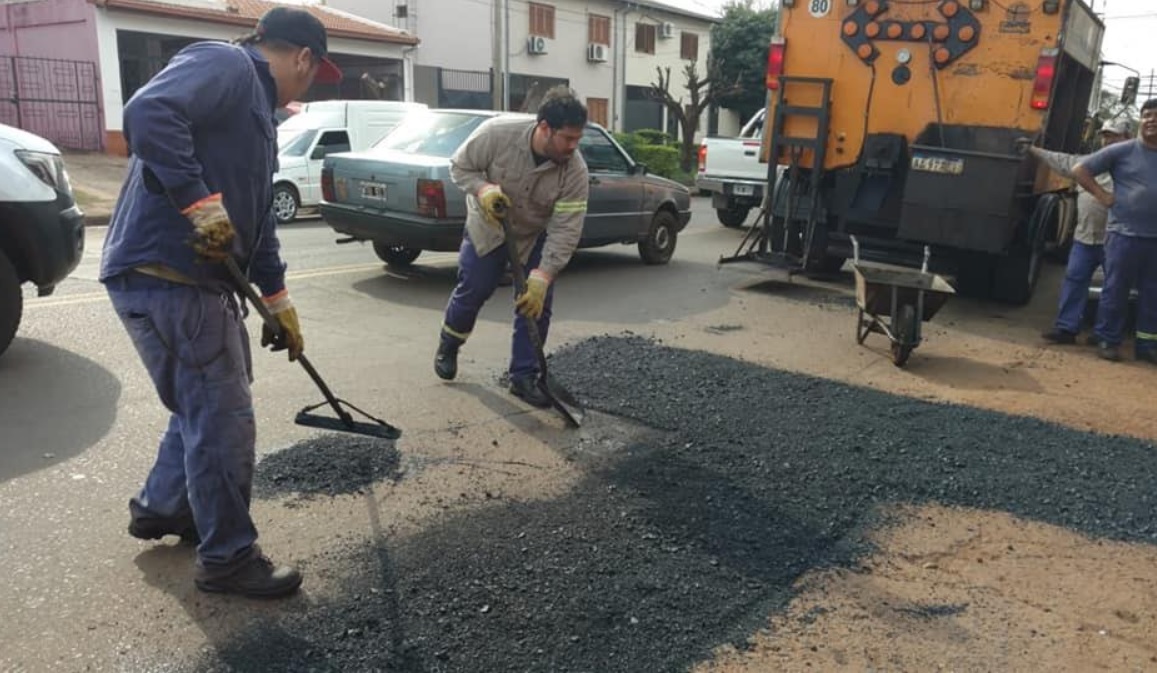 Concretaron tareas de bacheo en diferentes sectores de Posadas