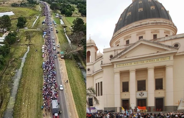 Corrientes: miles de peregrinos rinden tributo a la Virgen de Itatí