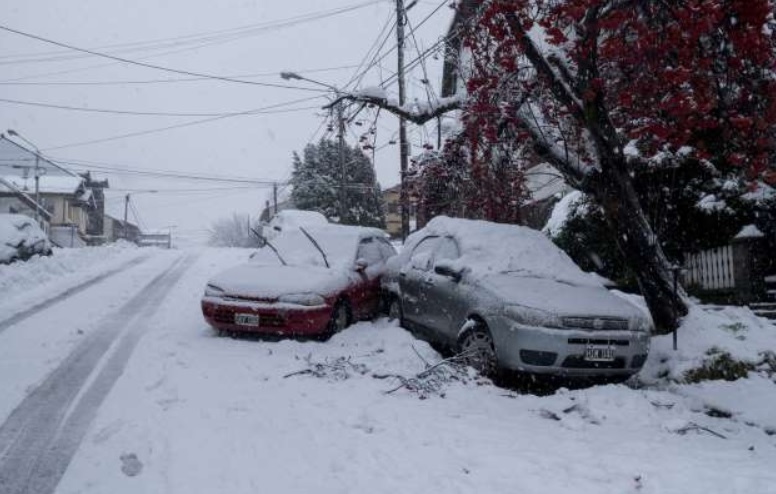 Intensas nevadas en Bariloche y El Bolsón: más de 21.000 usuarios quedaron sin luz
