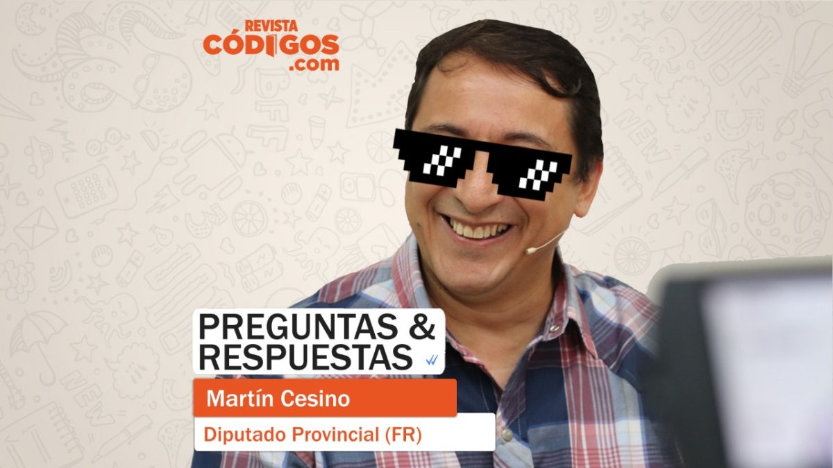 Desafío Códigos: Martín Cesino se animó al ping pong de preguntas y respuestas