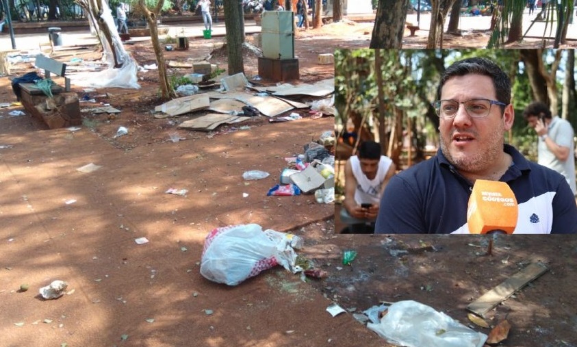 Plaza 9 de Julio: Acción Social de la Provincia llegó a un acuerdo con los tareferos y levantaron el acampe