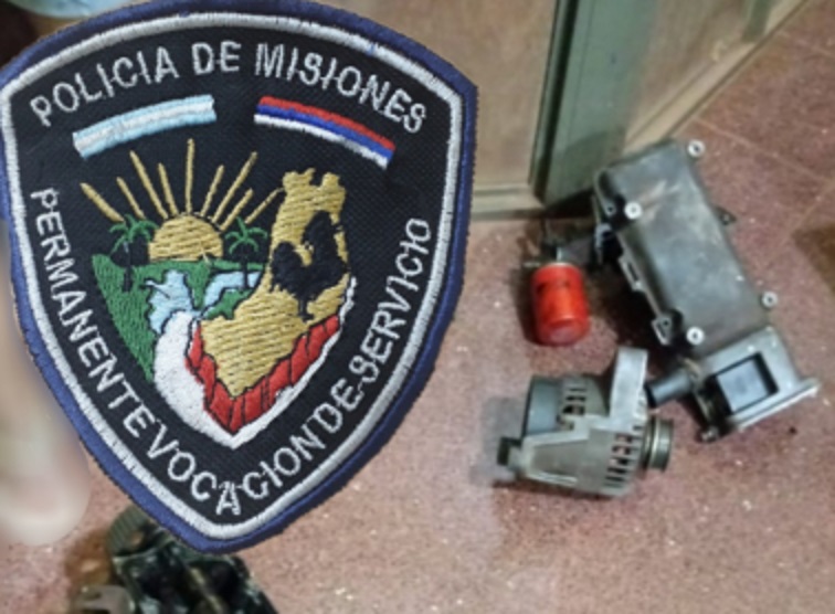 Recuperaron autopartes robados y detuvieron a dos jóvenes en Posadas