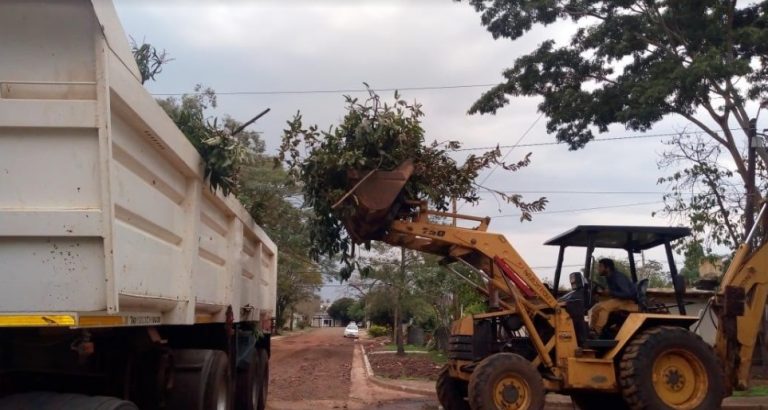 Concretaron operativos de limpieza en Villa Cabello y Riberas del Paraná
