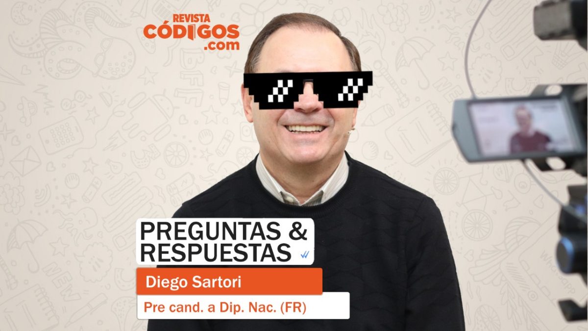 Desafío Códigos: Diego Sartori se animó al ping pong de preguntas y respuestas