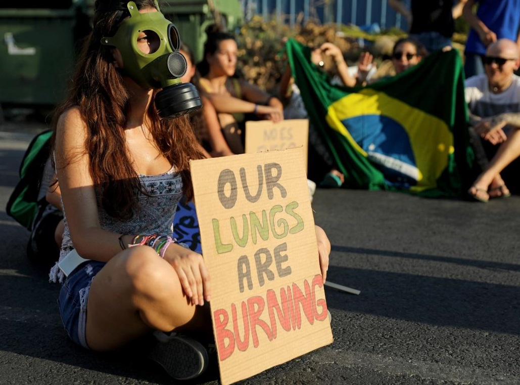 Protestas en todo el mundo contra Bolsonaro por los incendios en el Amazonas