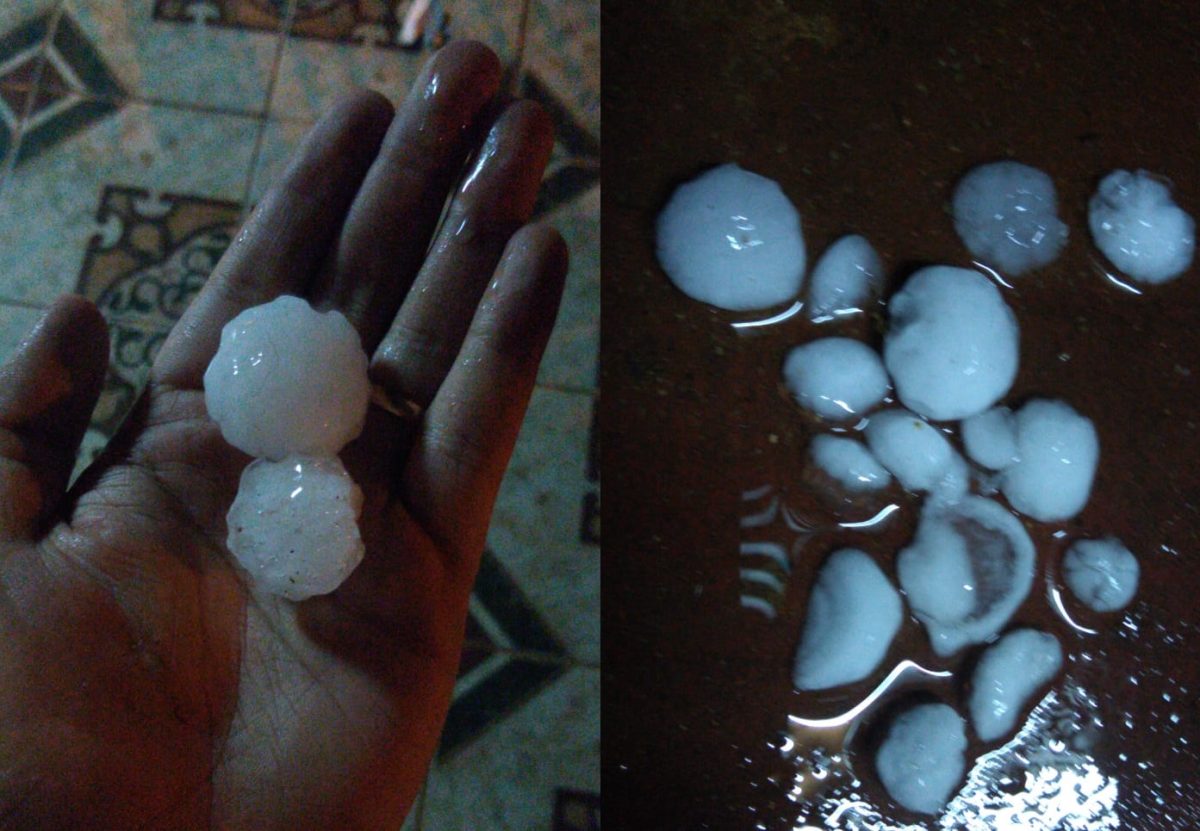 Tormenta de Santa Rosa: así cayeron los granizos en la capital provincial