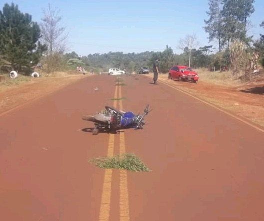 Andresito: motociclista falleció tras ser embestido por un auto en el Paraje Itatí