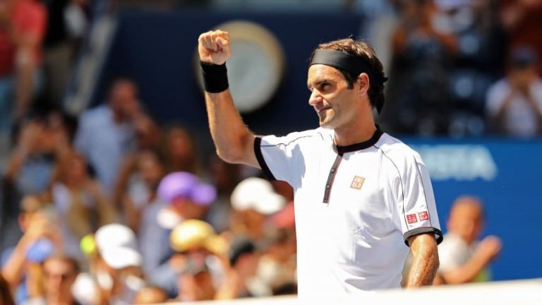 Tenis: Federer venció al británico Evans y avanzó a octavos en el US Open