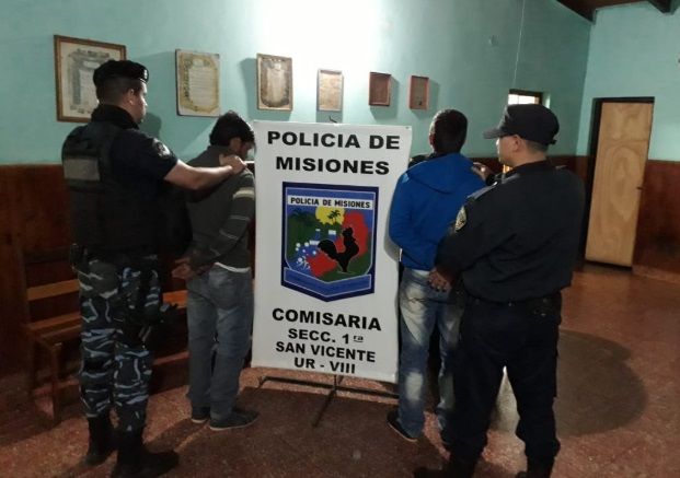 Detuvieron a hermanos por agredir con un machete y amenazar de muerte a vecinos en San Vicente
