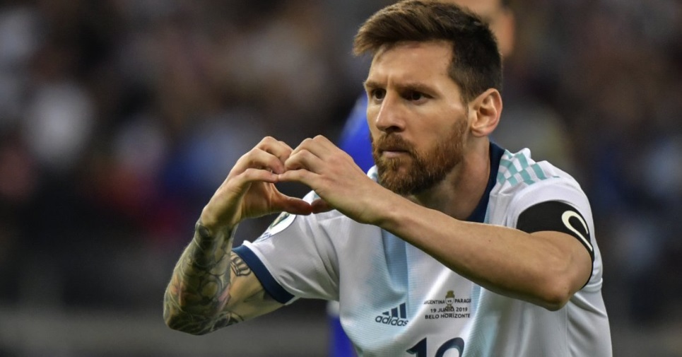 Messi celebró el pase de Argentina a la final del Mundial de Básquet