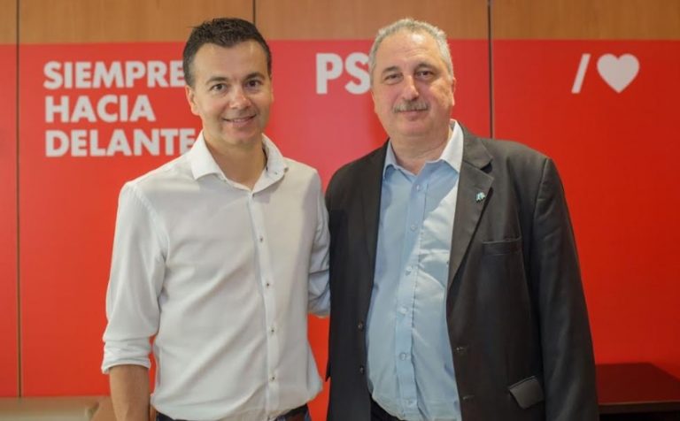 Cooperación Bilateral: el Gobernador se reunió con el secretario de Relaciones Internacionales del PSOE
