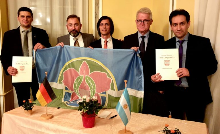 Firmaron un convenio entre la ciudad de Montecarlo y el municipio de Bad Langensalza en Alemania