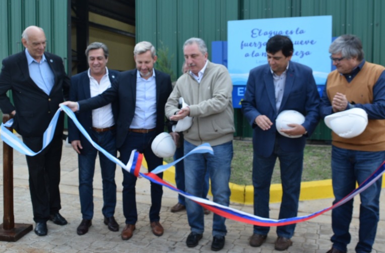 Passalacqua, Frigerio y Losada inauguraron la planta potabilizadora de agua de Miguel Lanús