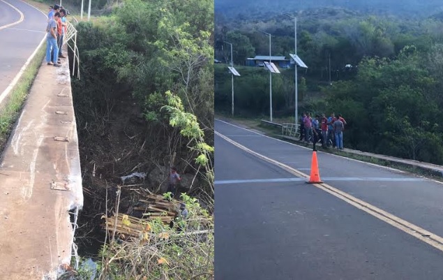 Siniestro vial dañó el puente Piray-Miní: recomiendan extremar precaución en la zona