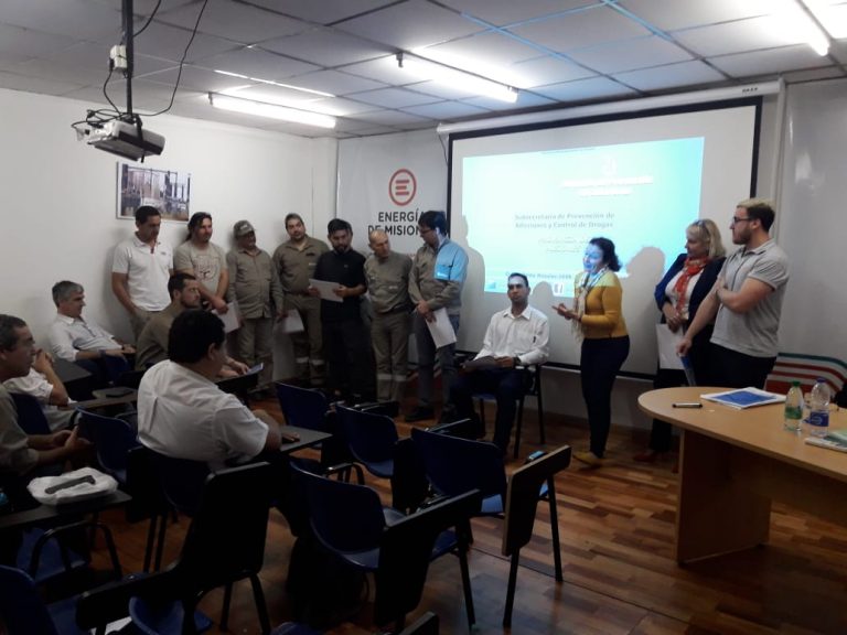 Trabajadores de Energía de Misiones  participaron de un taller de prevención de las adicciones