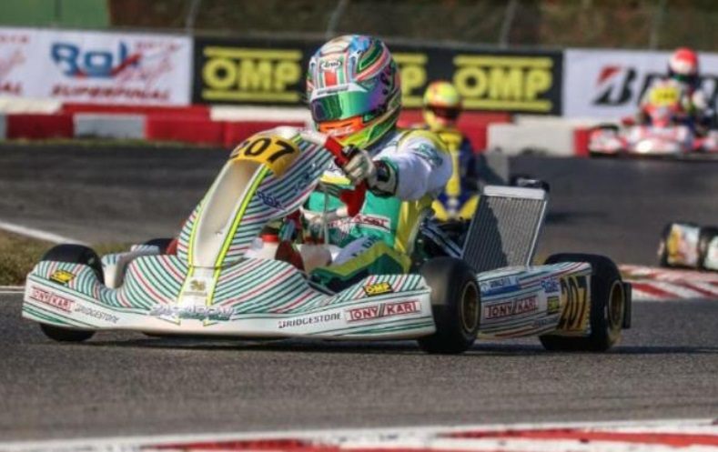Karting: el misionero Grimaldi avanzó a la final A de la Senior Max en el Mundial de Italia