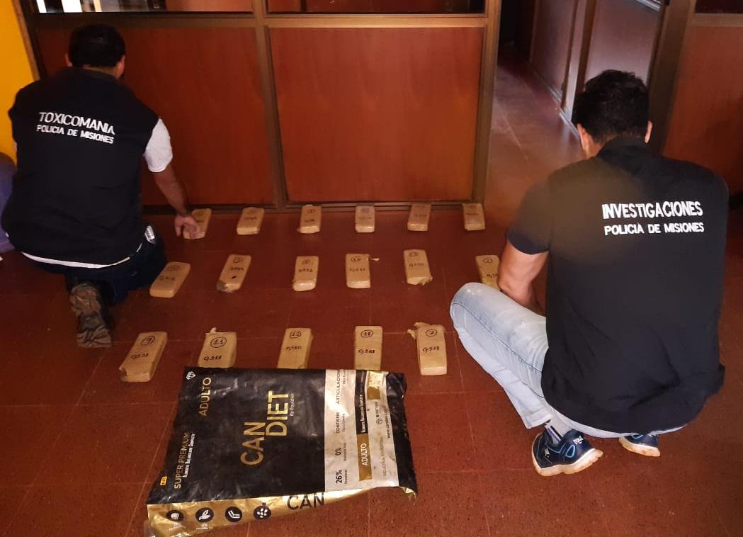 Policías secuestraron marihuana en San Vicente