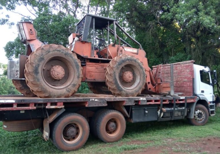 Biosfera Yabotí: decomisaron camión y maquinaria en obraje no autorizado