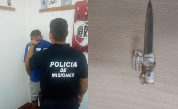 Posadas: detuvieron a un joven acusado de lesionar a un hombre con un cuchillo