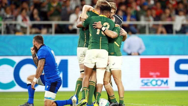 Mundial de Rugby: Sudáfrica goleó a Italia y dio un gran paso