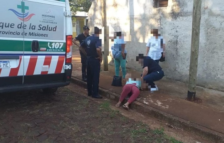 Oberá: asistieron a una mujer que se desvaneció en la vía pública