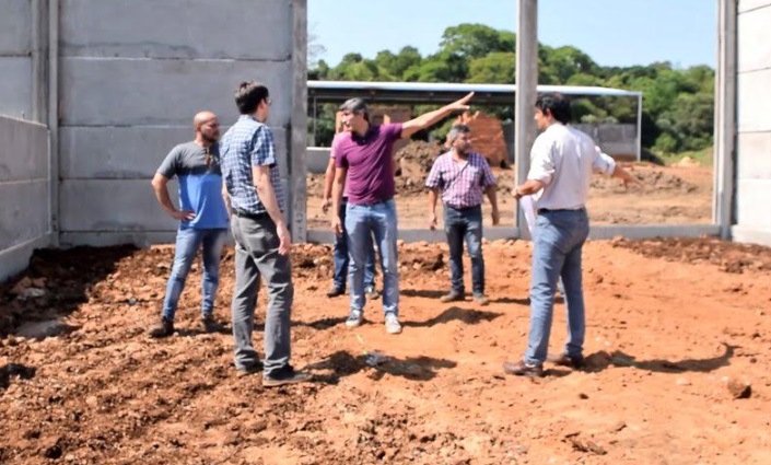 Supervisaron los avances de las obras de la planta de reciclaje de Nemesio Parma