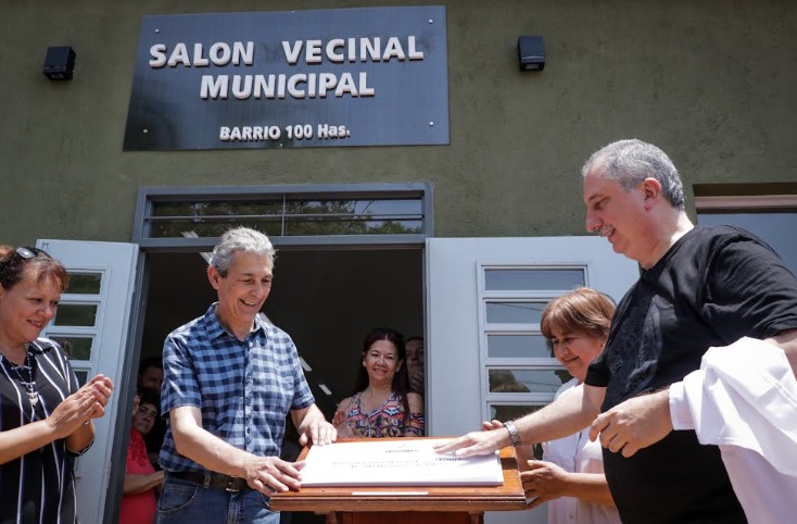 Oberá: Passalacqua inauguró un SUM en el barrio Cien Hectáreas