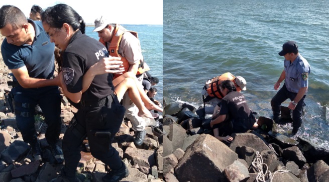 Posadas: policías rescataron a una joven de aguas del río Paraná