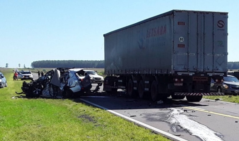Tragedia en la ruta 14: cuatro muertos en un choque cerca de Paso de los Libres