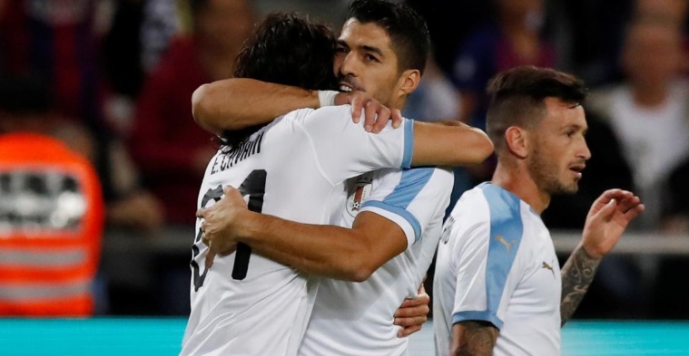 Amistoso internacional: Suárez convirtió el 2-1 para Uruguay frente a Argentina