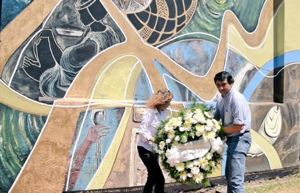 Inauguraron el mural en homenaje a Teresa Warenycia en el Cementerio La Piedad