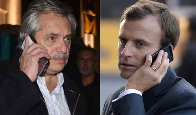 Fernández habló con Macron y viajará a Francia antes de asumir
