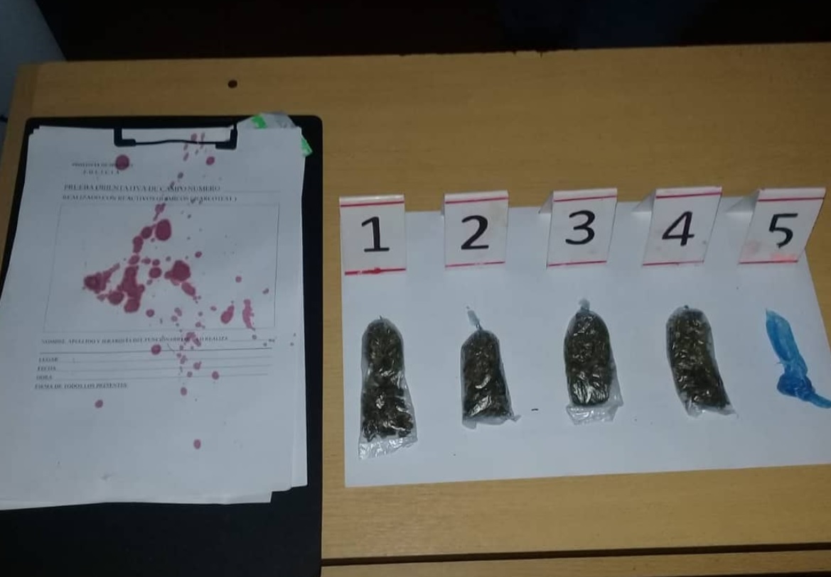 Aristóbulo del Valle: lo sorprendieron intentando robar y en su poder tenía marihuana