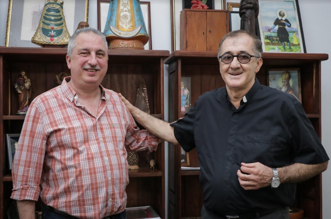 Passalacqua visitó al Obispo Martínez y le agradeció por 