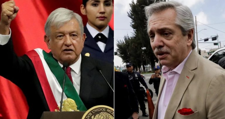 Fernández arranca con su agenda internacional y se reúne con el presidente de México