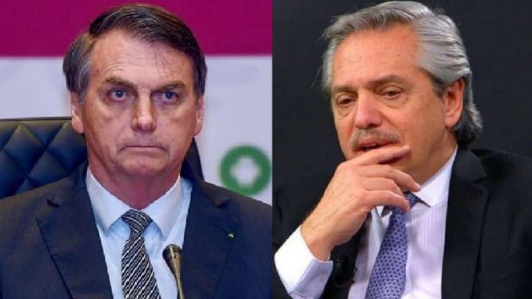 Bolsonaro a Fernández: "Estoy a disposición si quiere visitarnos”