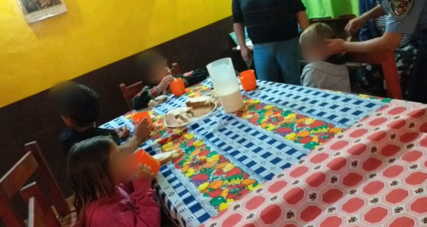 Asistieron a hermanitos que estaban en estado de abandono en San Pedro