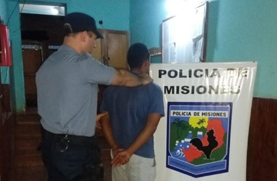 San Vicente: lo arrestaron por ocasionar daños en una vivienda
