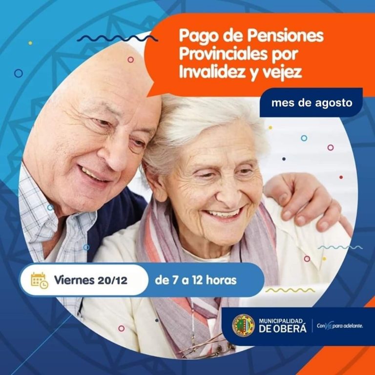 Oberá: están disponibles las pensiones por vejez e invalidez