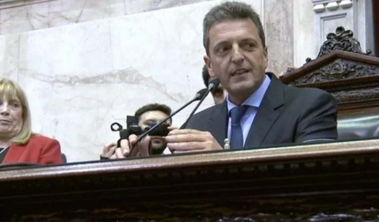 Sergio Massa asumió como presidente de la Cámara de Diputados de la Nación