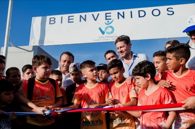 Inauguraron la segunda etapa del Complejo Multideportivo Villa Olímpica de Puerto Piray