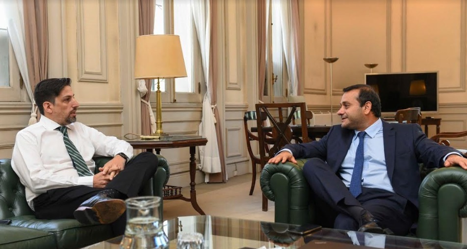 Herrera Ahuad, con el Ministro de Educación de la Nación: robótica e innovación tecnológica, ejes del encuentro