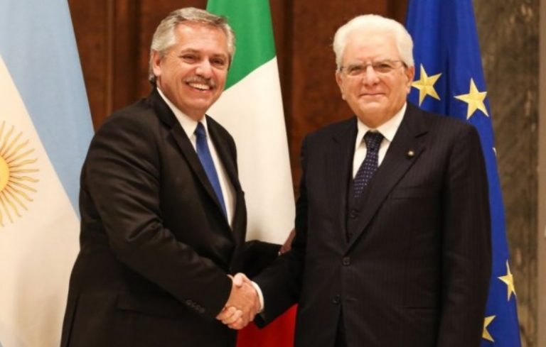 Alberto Fernández se reunió con el premier y con el presidente de Italia