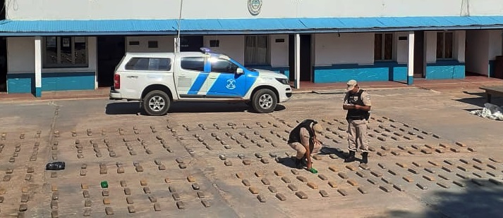 Golpe al narcotráfico en Corrientes: incautaron 280 kilos de marihuana en Itá Ibaté