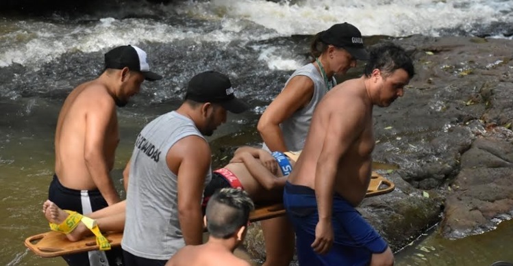 Oberá: realizaron simulacro de evacuación en el Salto Berrondo