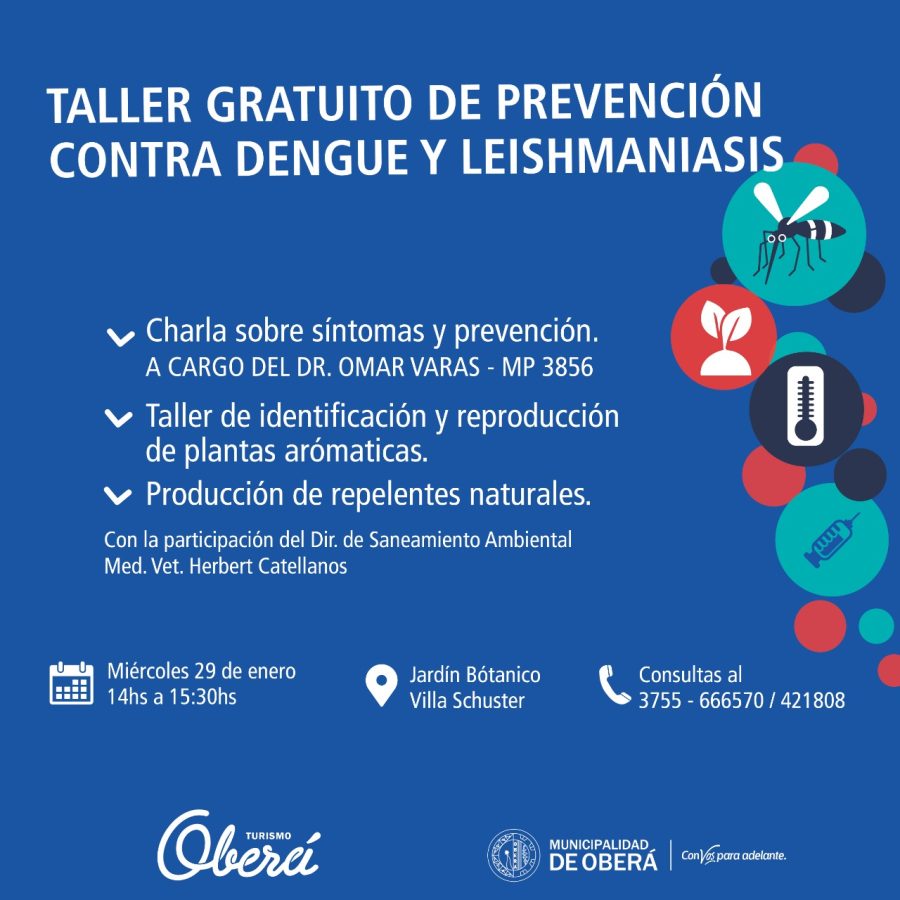 Taller de prevención contra Dengue y Leishmaniasis en Oberá
