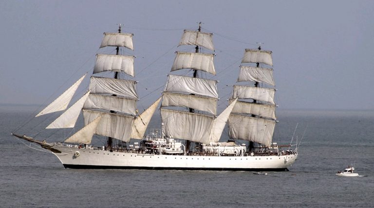 La Fragata Libertad llegó a Mar del Plata luego de cinco meses de navegación