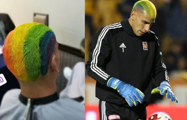 Nahuel Guzmán y un extravagante look en apoyo a la comunidad LGBT