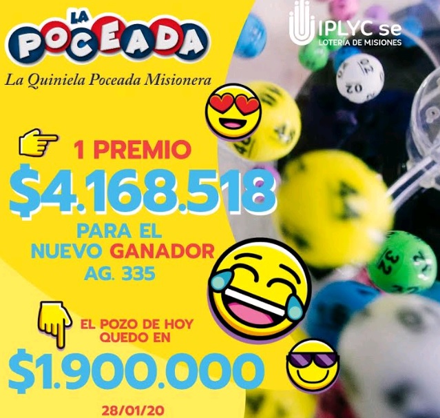 Apostador de Jardín América ganó cuatro millones de pesos con la Poceada